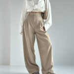 شلوار کرپ کمر 2 پیله کد 101775