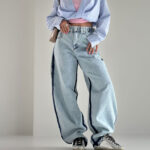 شلوار جین سگک دار کد 101732