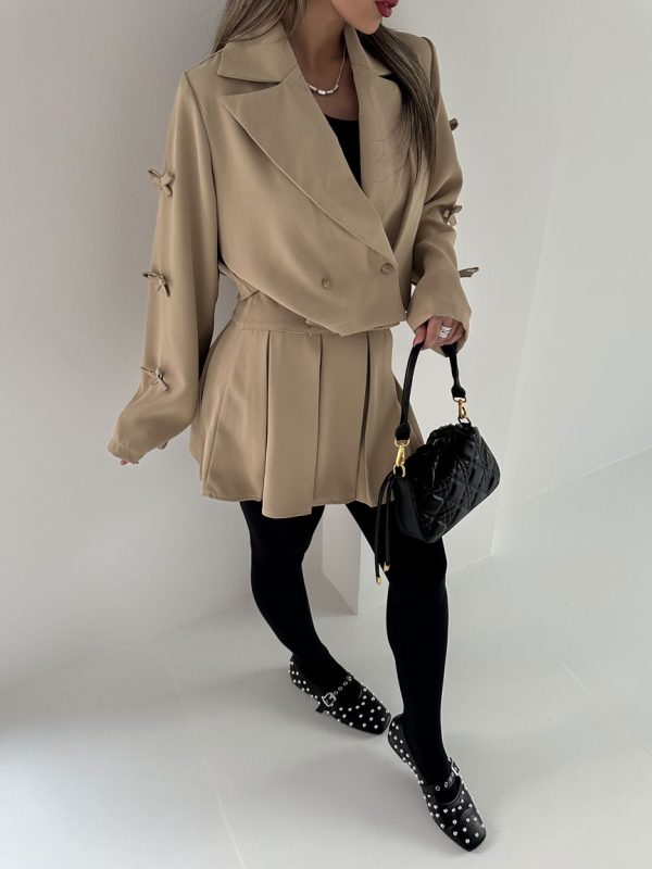 ست کت و دامن پاپیونی کد 160706