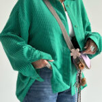 شومیز راه راه پشت چاک کد 220510