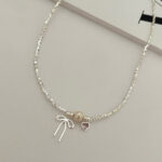 گردنبند مینیمال پاپیونی کد 310456