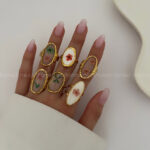 انگشتر طرح دار کد 310479