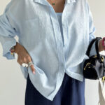 ست شومیز و دکلته پفکی کد 160783