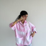 شومیز آبرنگی بغل چاک کد 220548