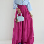 شلوار دامنی چین دار کد 101835