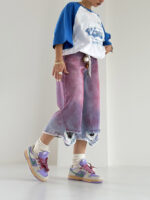 شلوار جین برمودا آبرنگی کد 101839 - Image 4