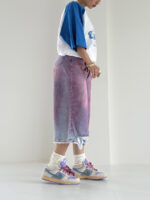 شلوار جین برمودا آبرنگی کد 101839 - Image 5