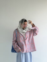 شومیز 4 خونه پشت چاک کد 220523 - Image 7