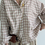 شومیز 4 خونه پشت چاک کد 220523