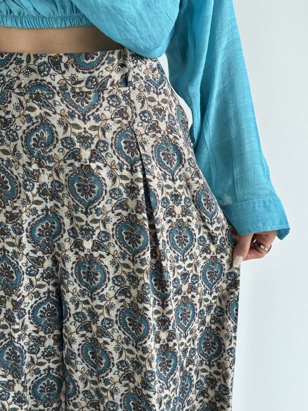 شلوار پارچه ای طرحدار کد 101805