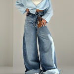 شلوار جین فول بگ کد 101808