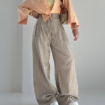 شلوار لینن راه راه کد 101802