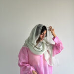 شال ابریشمی راه راه کد 310496