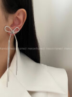 گوشواره پاپیونی ریش دار کد 310470 - Image 4