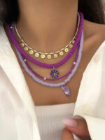 گردنبند مرواریدی طرح دار کد 310483