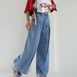 شلوار جین کراپ بگ کد 101848