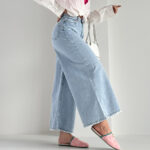 شلوار جین کراپ فول بگ کد 101850