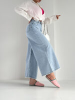 شلوار جین کراپ فول بگ کد 101850