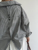 شومیز 4 خونه پشت چاک کد 220539 - Image 8