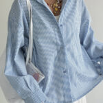 شومیز 4 خونه پشت چاک کد 220539