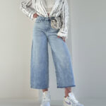 شلوار جین کراپ واید لگ کد 101843