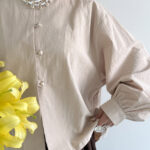 شومیز دکمه مرواریدی کد 220555