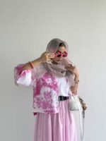 شومیز آبرنگی زیوا کد 220561 - Image 8