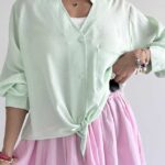 شومیز تک جیب صونا کد 220562