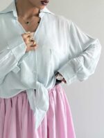 شومیز تک جیب صونا کد 220562 - Image 12