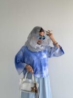 شومیز آبرنگی زیوا کد 220561 - Image 16