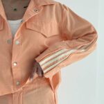 ست شومیز و شلوار آستین زیپدار کد 160526