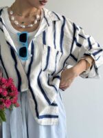 شومیز STRIPED کد 220567 - Image 4