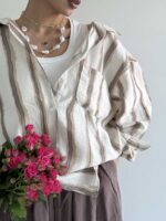 شومیز STRIPED کد 220567 - Image 11