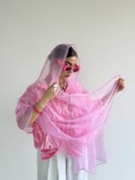 شال ابریشمی راه راه کد 310529