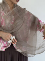 شال ابریشمی راه راه کد 310529 - Image 10