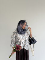 شومیز آبرنگی ایرانا کد 220565 - Image 12