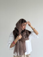 شال ابریشم توری کد 310523 - Image 5
