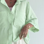 شومیز کرپ 2 جیب کد 220569