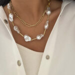 ست گردنبند و گوشواره زنجیری کد 310518