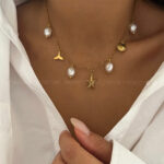 گردنبند زنجیری تابستونی کد 310545