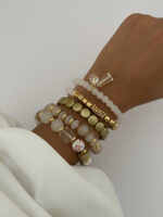 دستبند پکی سنگی کد 310537 - Image 3