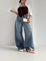 شلوار جین واید لگ کد 101906 - Image 4