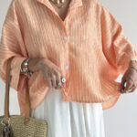 شومیز کریشه آستین کیمانو کد 220596