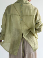 شومیز پشت چاک هیتا کد 220529 - Image 38