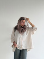 شومیز پشت چاک لینن کد 220512 - Image 32
