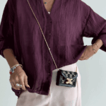 شومیز PERRY نواردار کد 220577