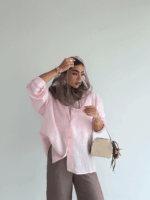 شومیز یقه 7 شیشه ای کد 220572 - Image 7