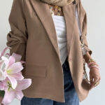 کت لینن طرح جیب کد 120361