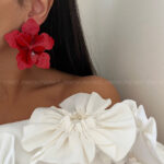 گوشواره گل سرامیکی کد 310562