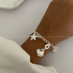 دستبند زنجیری آویزدار کد 310569